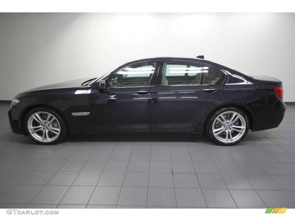 Carbon Black Metallic 2010 BMW 7 Series 750i xDrive Sedan Exterior Photo #76925199
