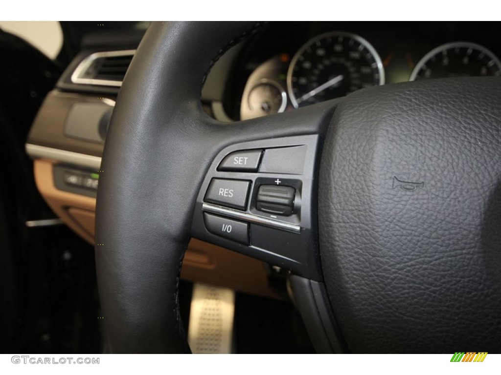 2010 7 Series 750i xDrive Sedan - Carbon Black Metallic / Saddle/Black Nappa Leather photo #23
