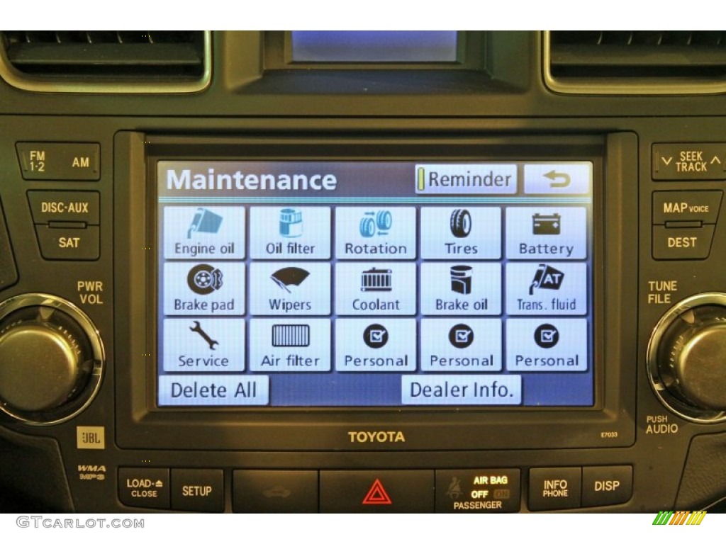 2012 Highlander Limited 4WD - Magnetic Gray Metallic / Black photo #23