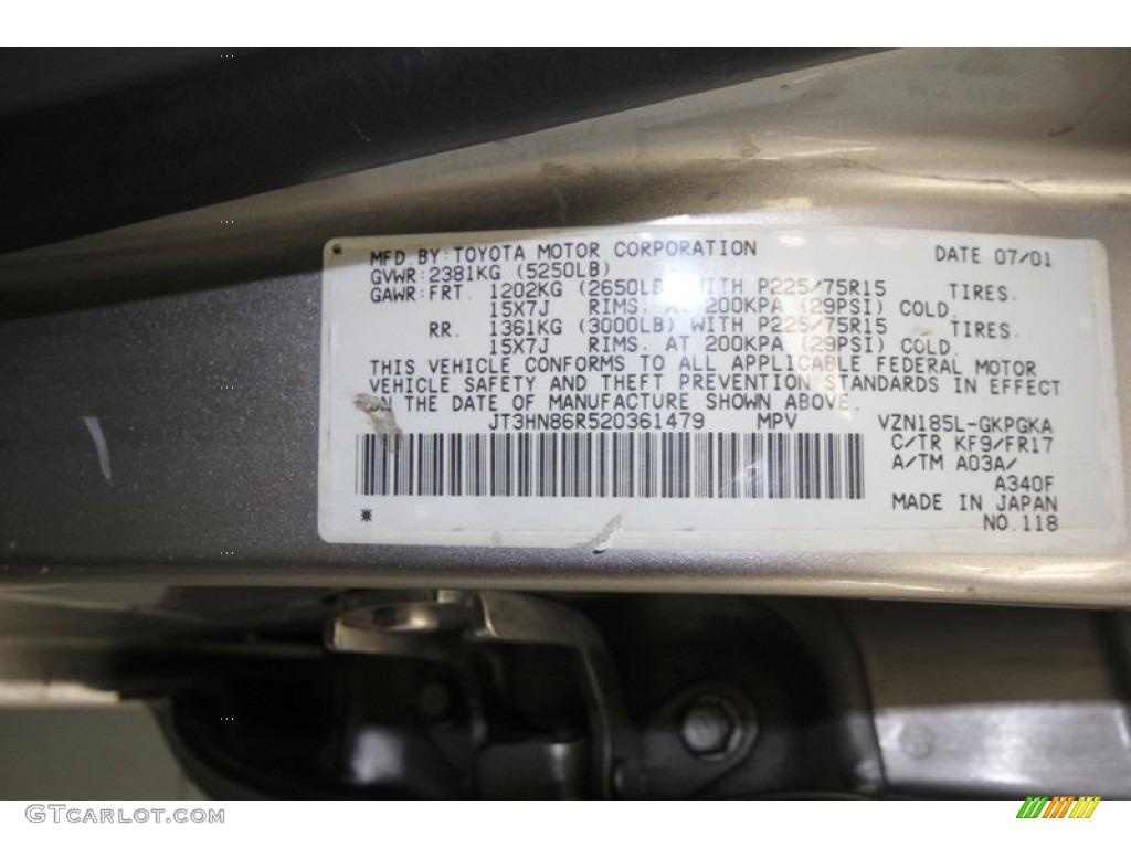 2002 4Runner SR5 4x4 - Thunder Cloud Metallic / Gray photo #5
