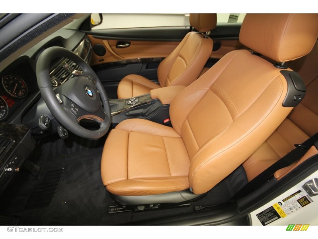Saddle Brown Dakota Leather Interior 2010 BMW 3 Series 328i Coupe Photo #76926777