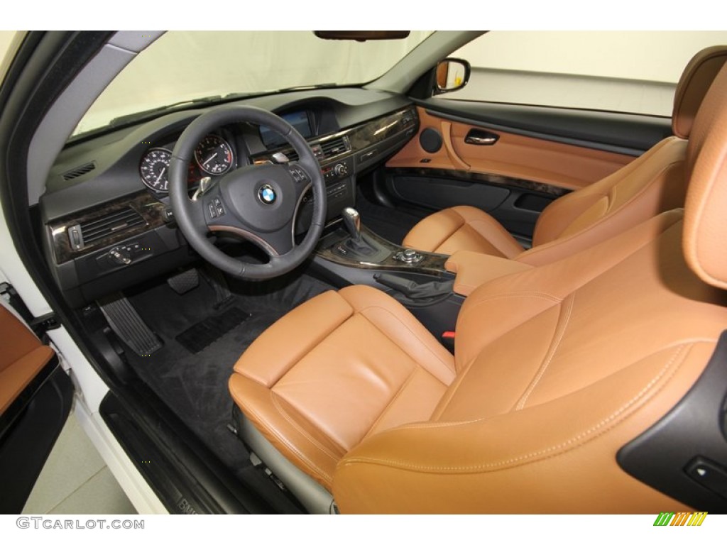 Saddle Brown Dakota Leather Interior 2010 BMW 3 Series 328i Coupe Photo #76926837