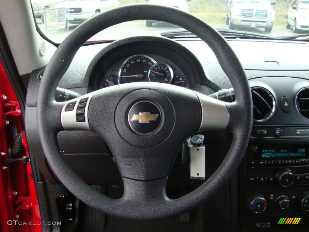 2010 Chevrolet HHR LT Ebony Steering Wheel Photo #76930432