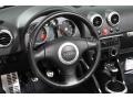 2001 Audi TT Ebony Black Interior Steering Wheel Photo