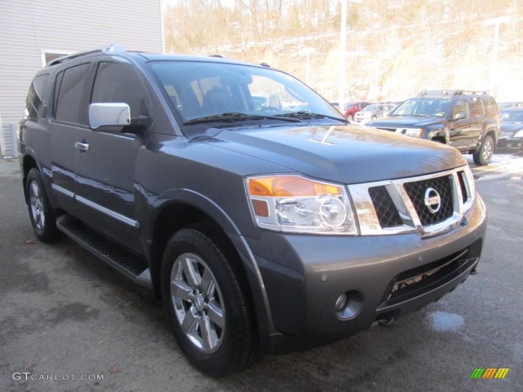 Smoke Gray 2011 Nissan Armada Platinum 4WD Exterior Photo #76930833