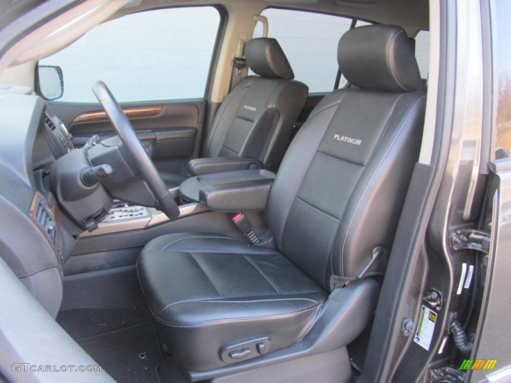 Charcoal Interior 2011 Nissan Armada Platinum 4WD Photo #76930903