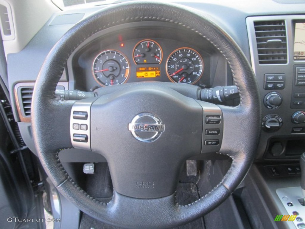 2011 Nissan Armada Platinum 4WD Steering Wheel Photos