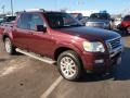 2007 Dark Cherry Metallic Ford Explorer Sport Trac Limited 4x4  photo #2