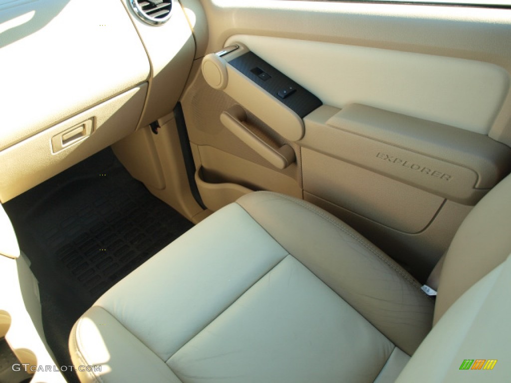 2007 Explorer Sport Trac Limited 4x4 - Dark Cherry Metallic / Camel photo #13
