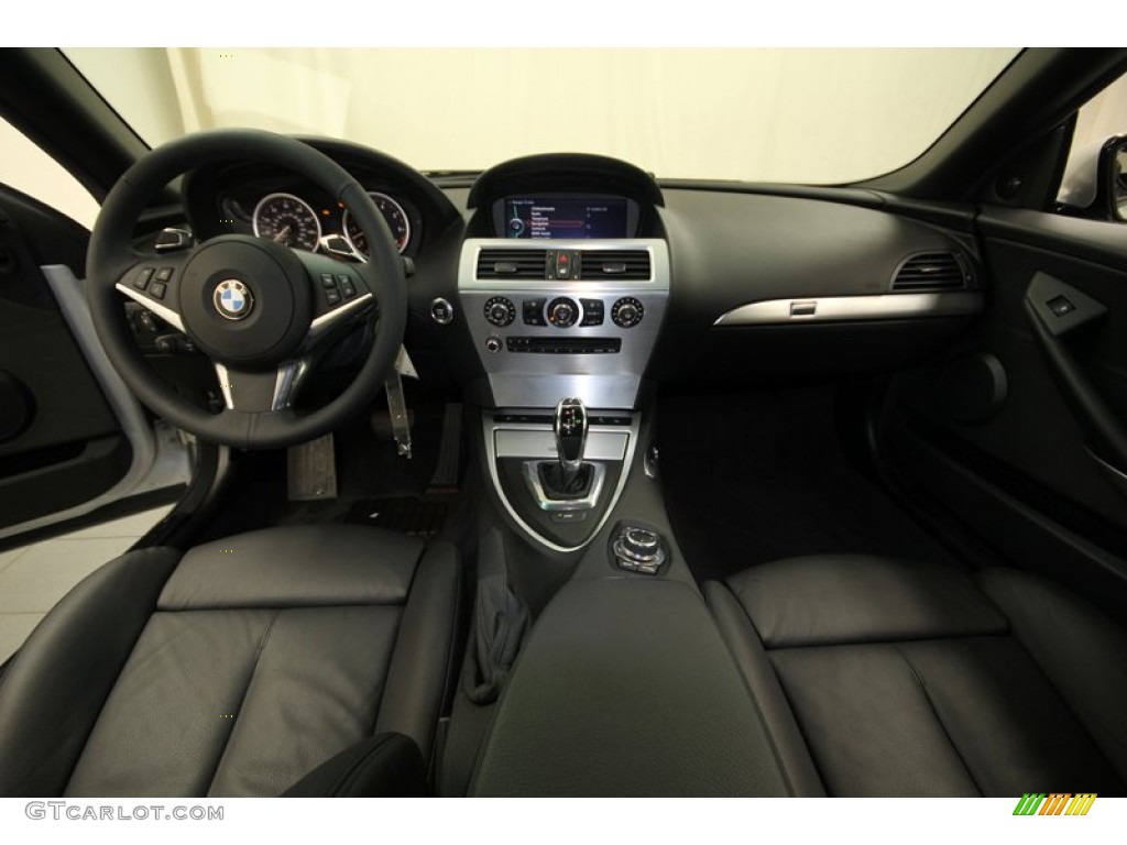 2010 BMW 6 Series 650i Convertible Black Dashboard Photo #76934575