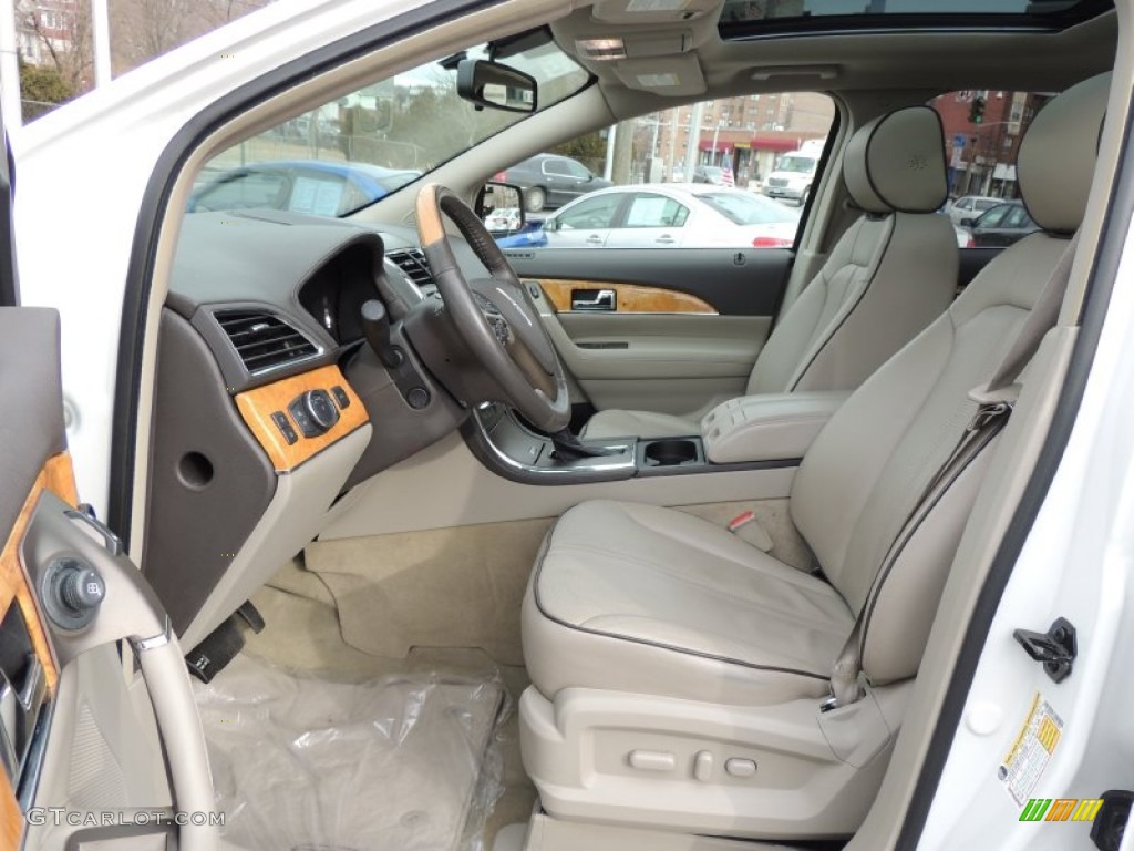 Medium Light Stone Interior 2011 Lincoln MKX AWD Photo #76934892