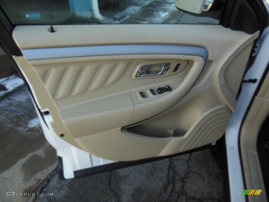2013 Taurus SEL AWD - White Platinum Tri-Coat / Dune photo #12