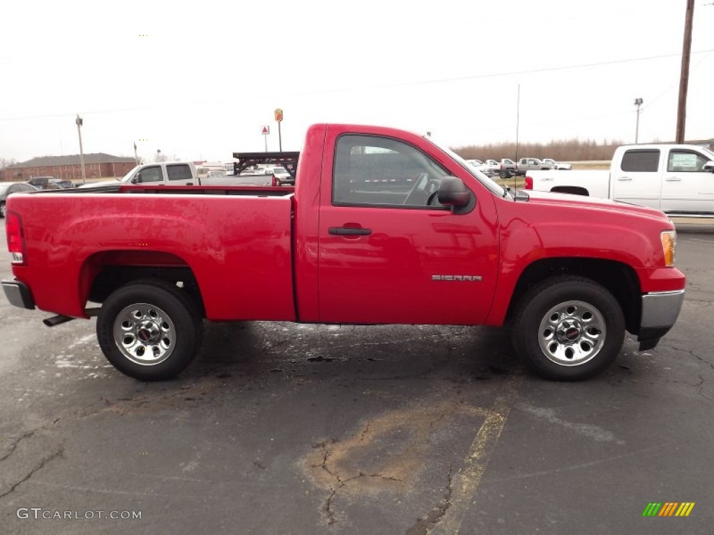 Fire Red 2011 GMC Sierra 1500 Regular Cab Exterior Photo #76937191