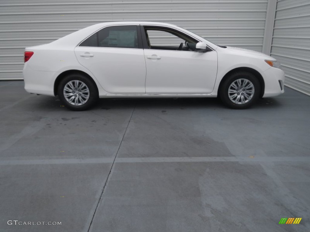 2013 Camry LE - Super White / Ivory photo #2