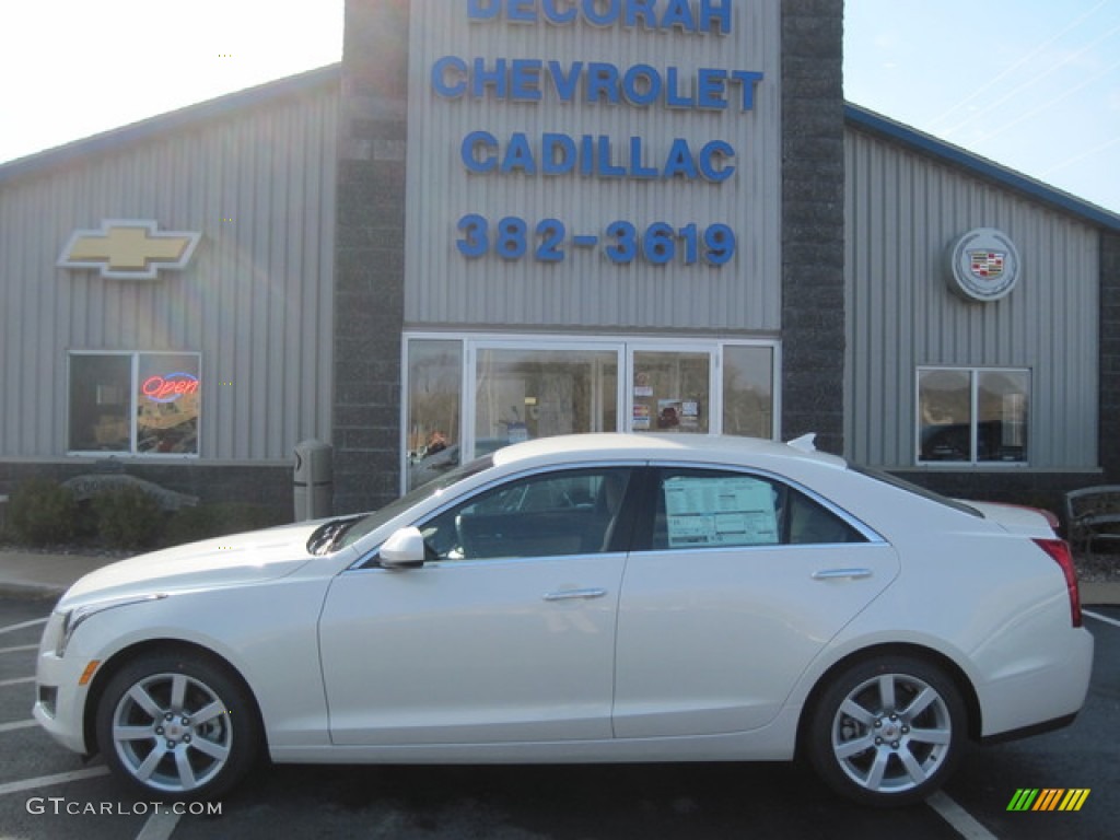 2013 ATS 2.5L - White Diamond Tricoat / Caramel/Jet Black Accents photo #1