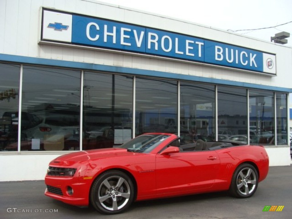2012 Camaro SS/RS Convertible - Victory Red / Black photo #1