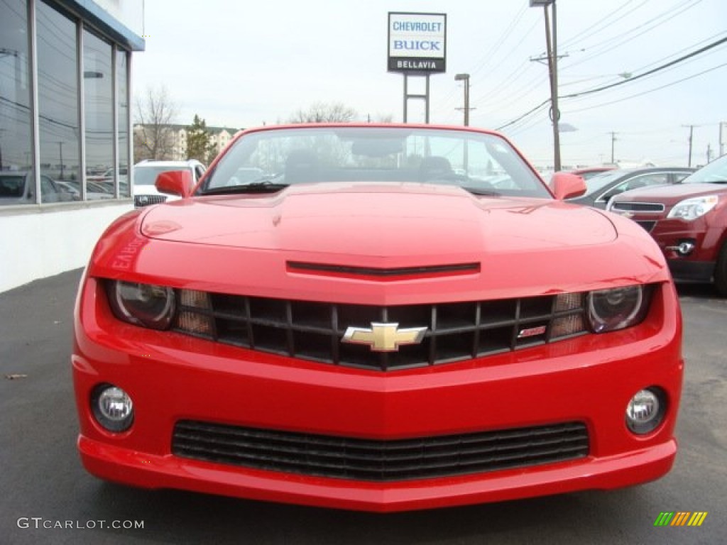 2012 Camaro SS/RS Convertible - Victory Red / Black photo #2