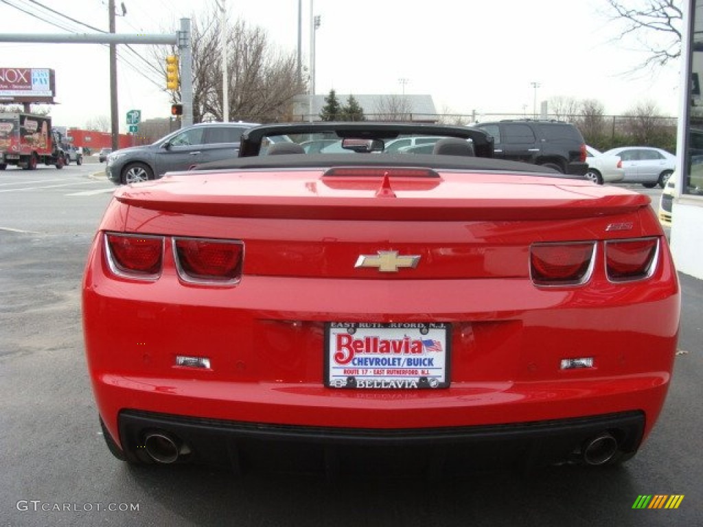 2012 Camaro SS/RS Convertible - Victory Red / Black photo #5