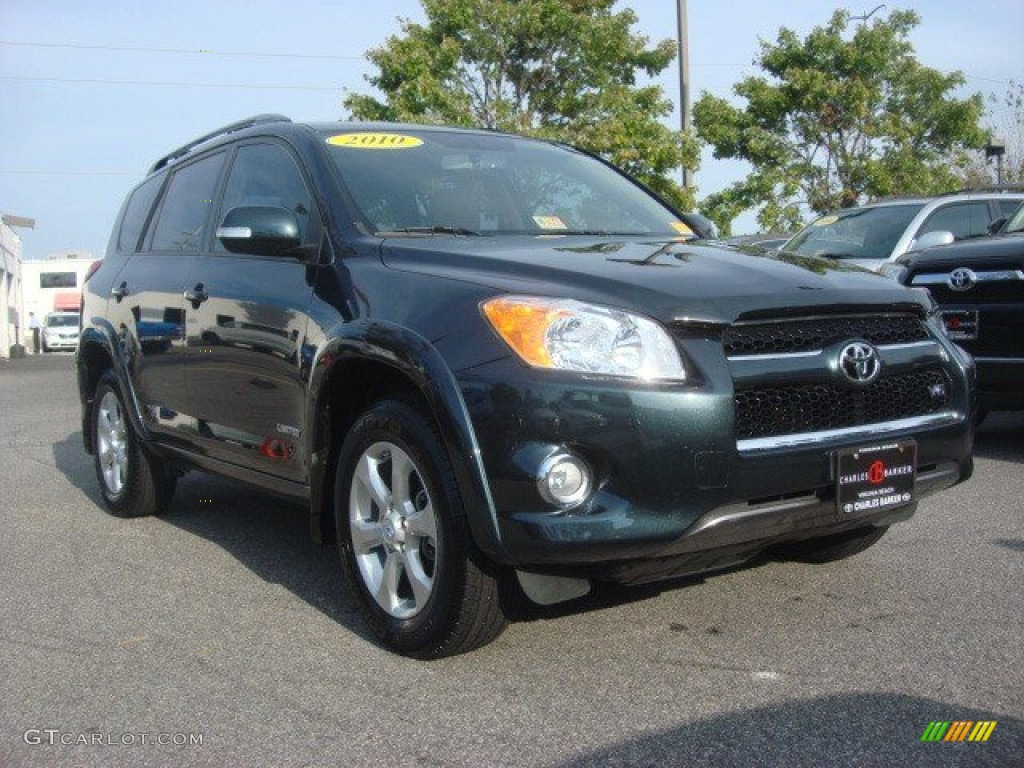 2010 RAV4 Limited V6 4WD - Black Forest Pearl / Sand Beige photo #1