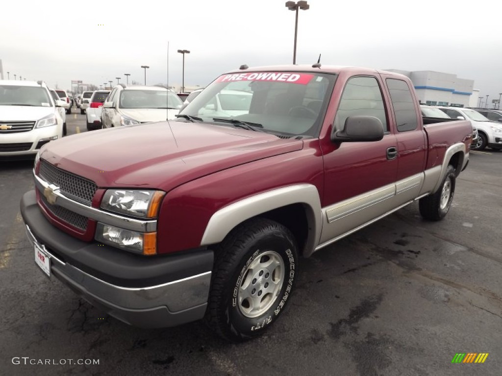 2004 Silverado 1500 Z71 Extended Cab 4x4 - Sport Red Metallic / Dark Charcoal photo #1