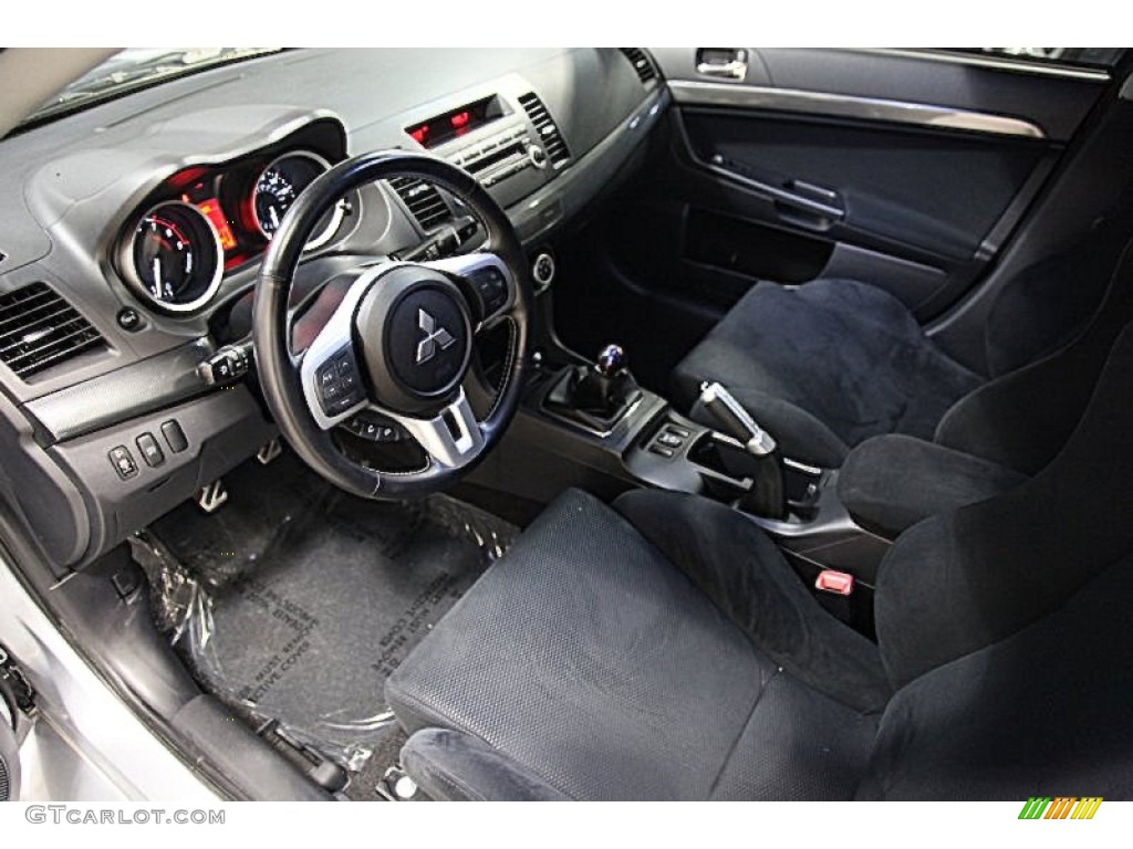 Black Interior 2008 Mitsubishi Lancer Evolution GSR Photo #76939711