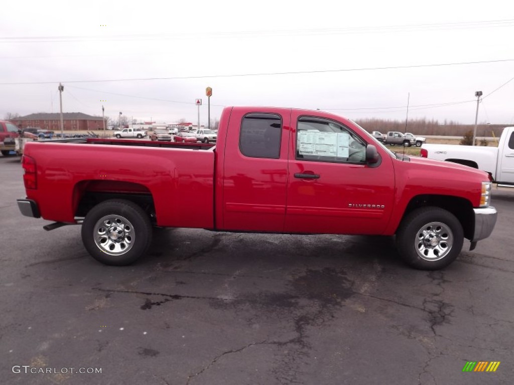 Victory Red 2013 Chevrolet Silverado 1500 LS Extended Cab Exterior Photo #76939798