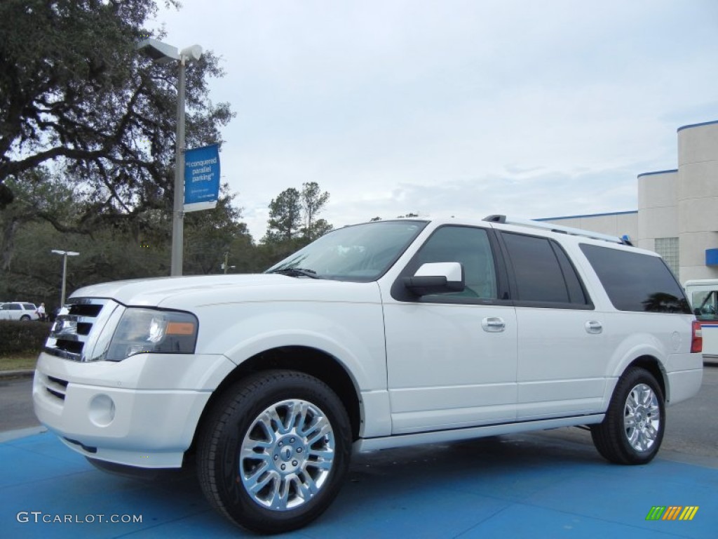 White Platinum Tri-Coat 2013 Ford Expedition EL Limited Exterior Photo #76939837