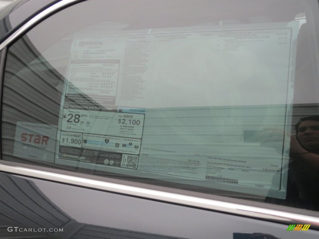 2013 Camry XLE - Cosmic Gray Metallic / Ash photo #34