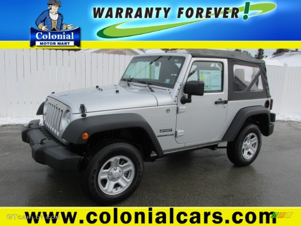 Bright Silver Metallic Jeep Wrangler