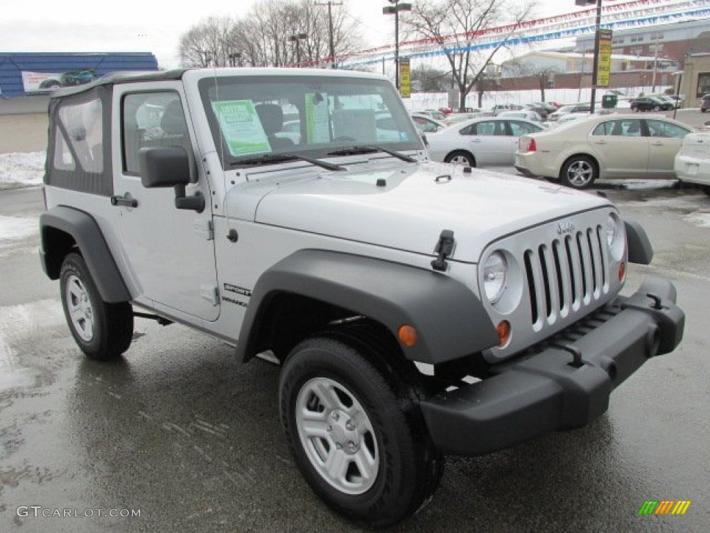 2012 Wrangler Sport 4x4 - Bright Silver Metallic / Black photo #5