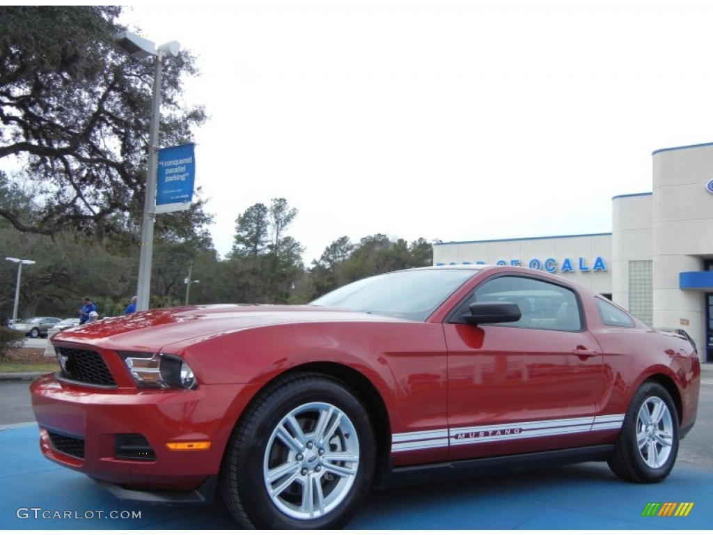 Red Candy Metallic Ford Mustang