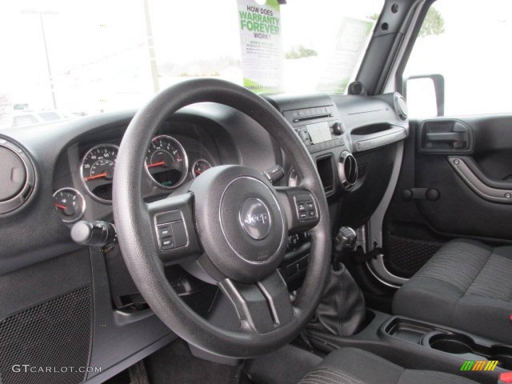 2012 Wrangler Sport 4x4 - Bright Silver Metallic / Black photo #13