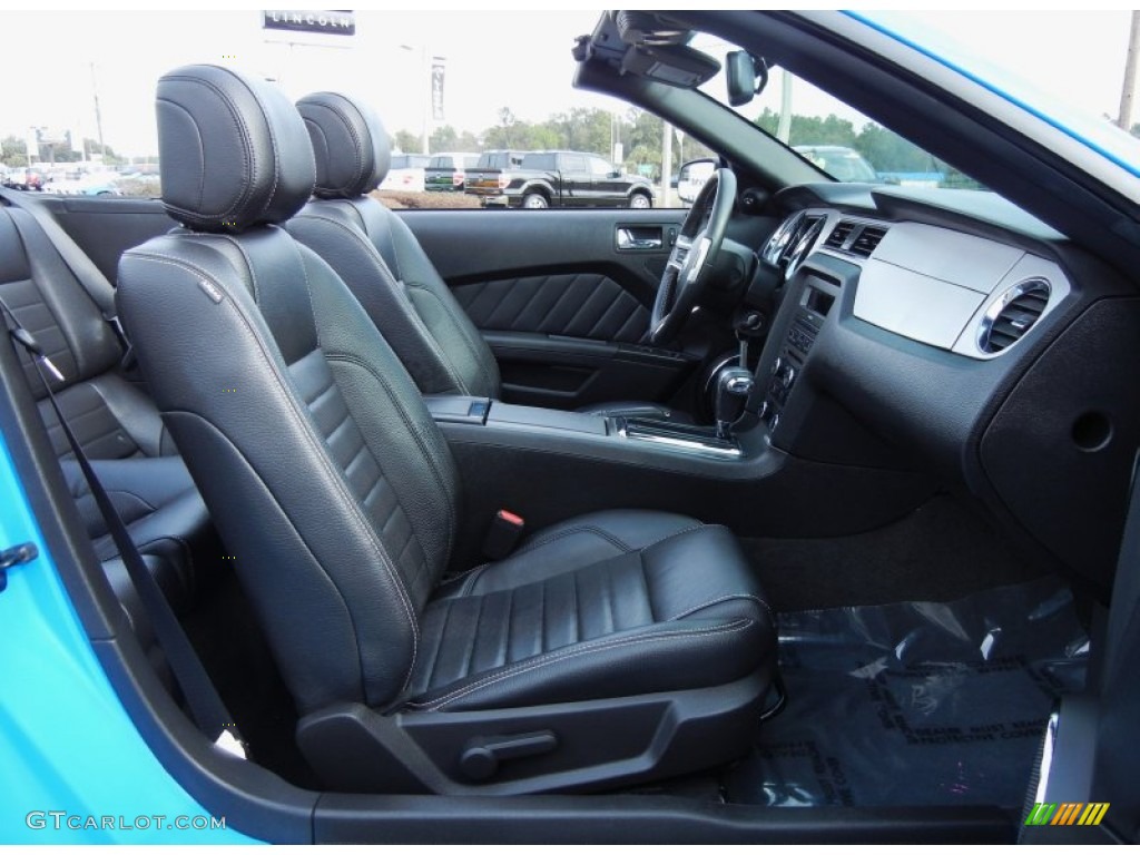 2012 Mustang V6 Premium Convertible - Grabber Blue / Charcoal Black photo #20