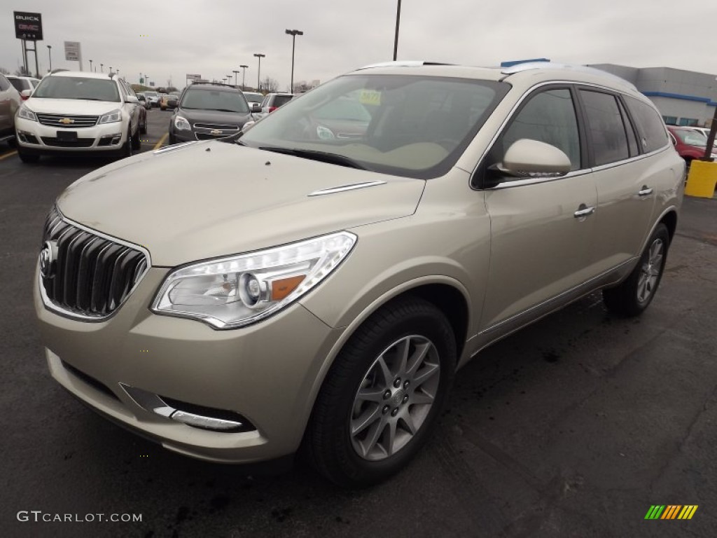 2013 Enclave Leather - Champagne Silver Metallic / Choccachino Leather photo #1