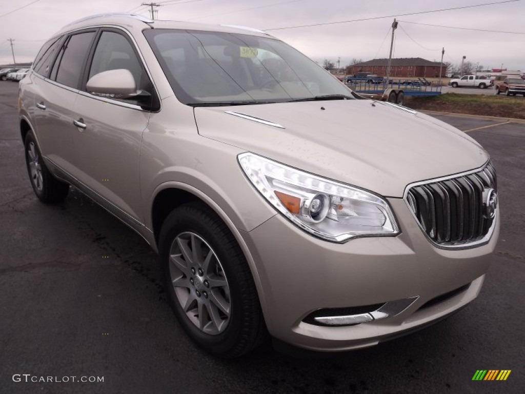 2013 Enclave Leather - Champagne Silver Metallic / Choccachino Leather photo #3