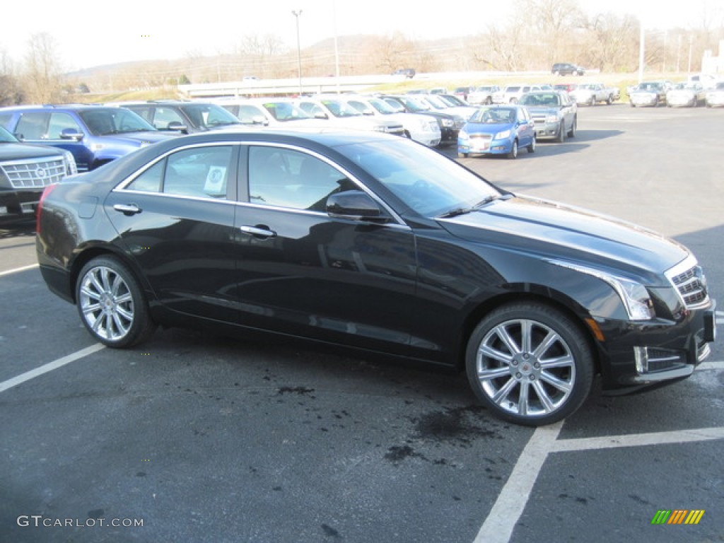 2013 ATS 3.6L Premium AWD - Black Raven / Jet Black/Jet Black Accents photo #3
