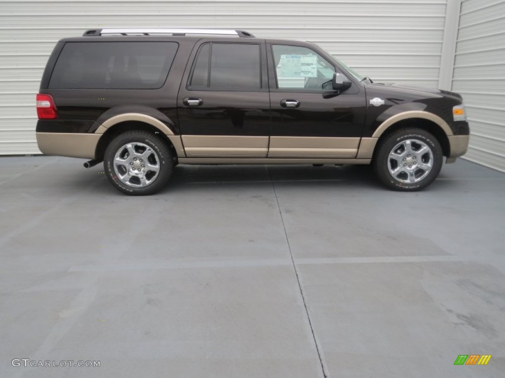 2013 Expedition EL King Ranch - Kodiak Brown / King Ranch Charcoal Black/Chaparral Leather photo #2