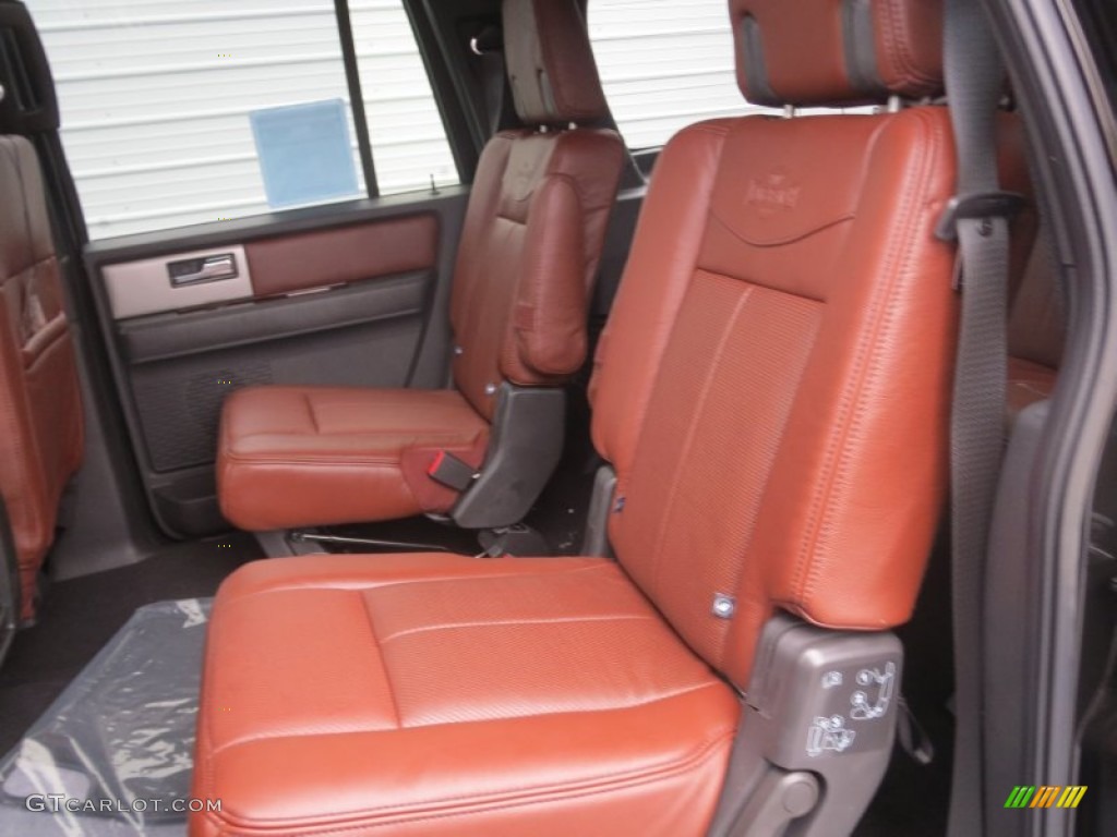 King Ranch Charcoal Black/Chaparral Leather Interior 2013 Ford Expedition EL King Ranch Photo #76942580