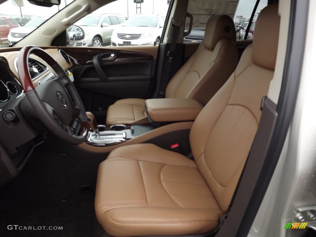 2013 Enclave Leather - Champagne Silver Metallic / Choccachino Leather photo #11