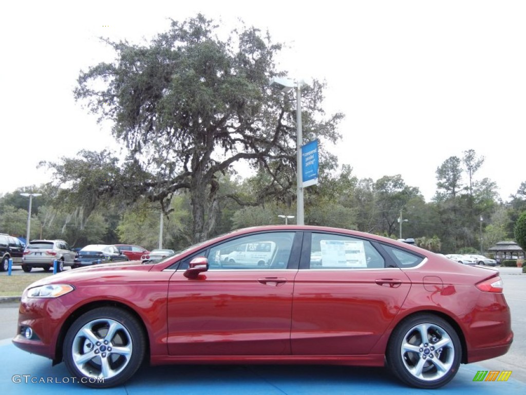2013 Fusion SE 1.6 EcoBoost - Ruby Red Metallic / Charcoal Black photo #2