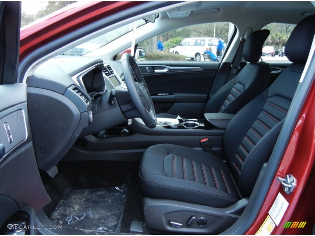 2013 Fusion SE 1.6 EcoBoost - Ruby Red Metallic / Charcoal Black photo #5