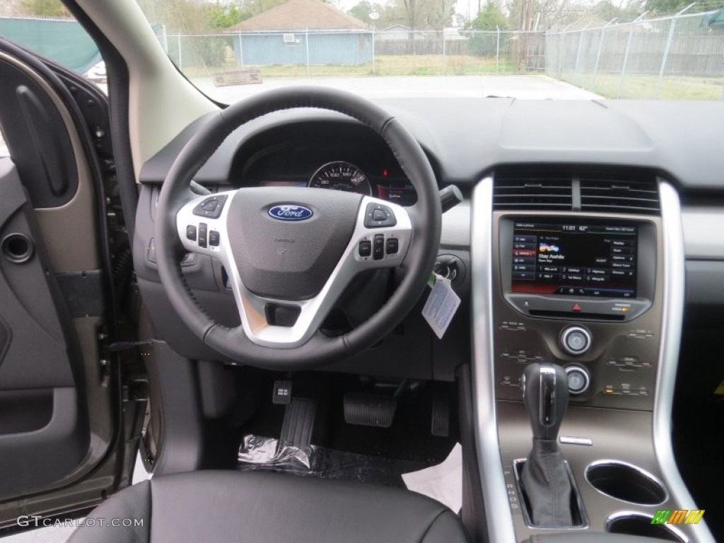 2013 Ford Edge SEL Charcoal Black Dashboard Photo #76942984