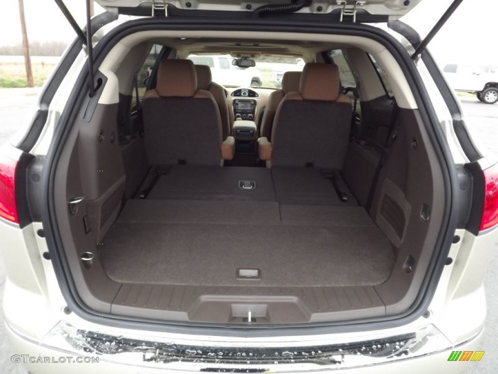 2013 Enclave Leather - Champagne Silver Metallic / Choccachino Leather photo #24