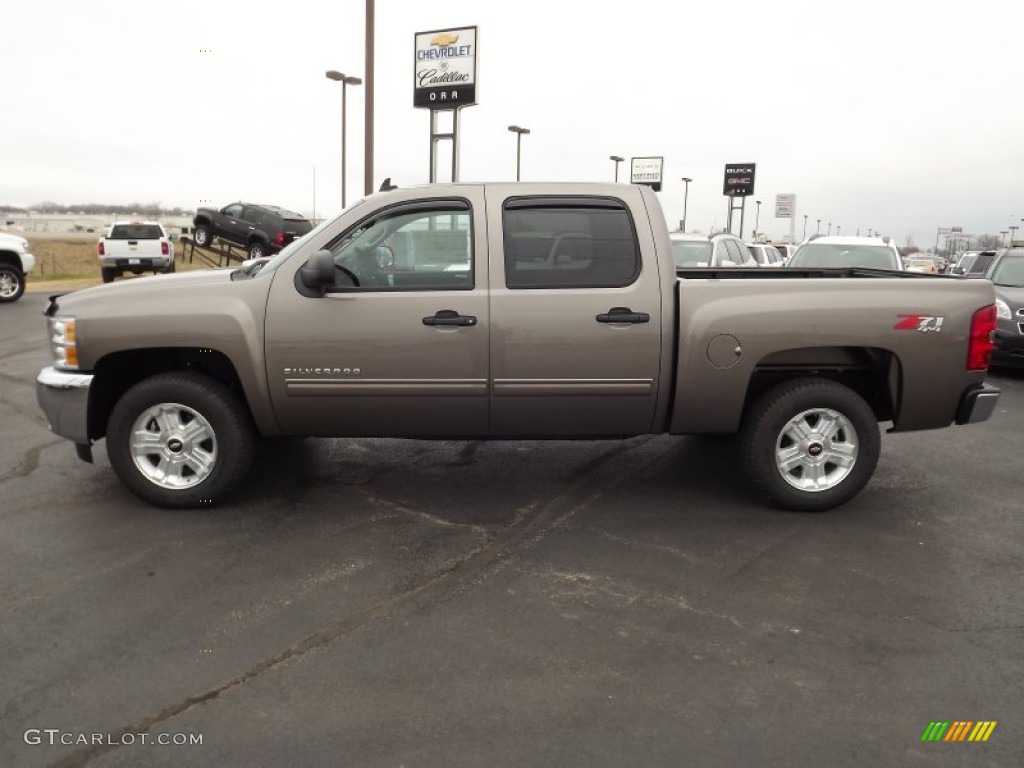 2013 Silverado 1500 LT Crew Cab 4x4 - Mocha Steel Metallic / Light Cashmere/Dark Cashmere photo #8