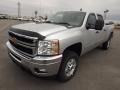 2013 Silver Ice Metallic Chevrolet Silverado 2500HD LT Crew Cab 4x4  photo #1