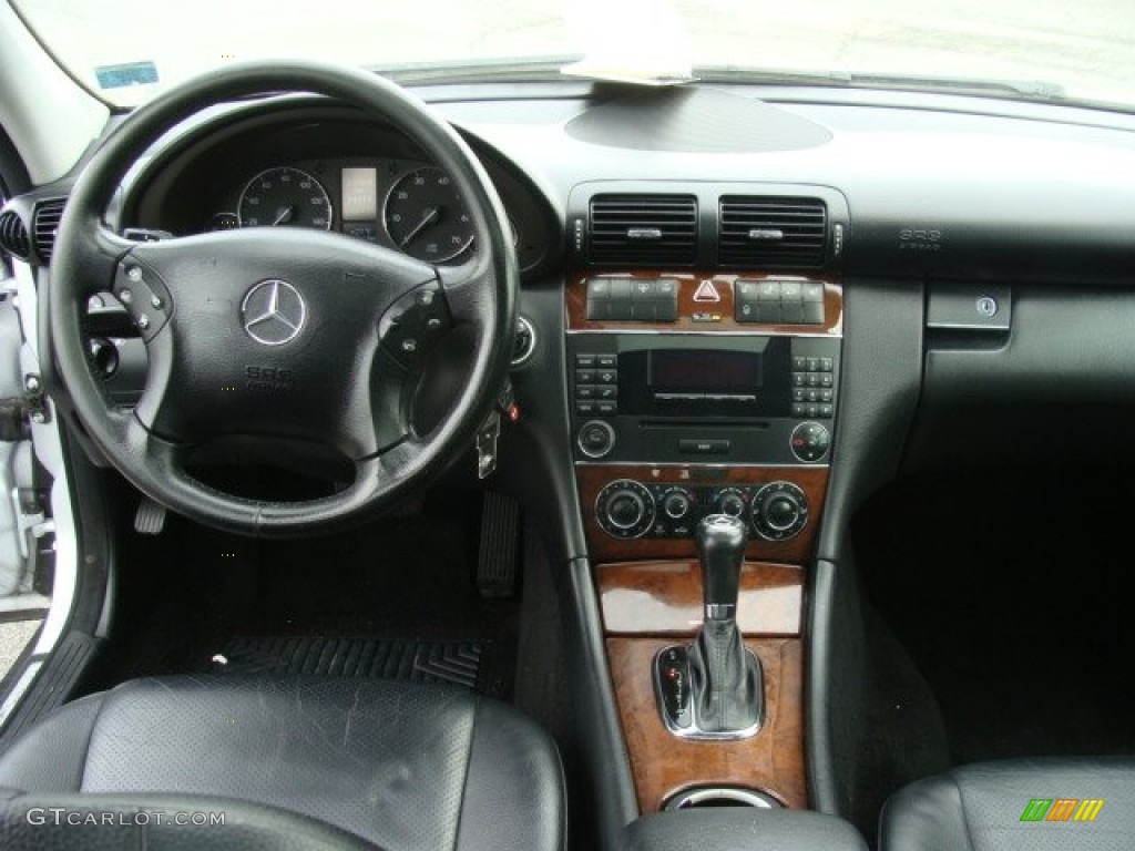 2006 Mercedes-Benz C 280 4Matic Luxury Black Dashboard Photo #76944268