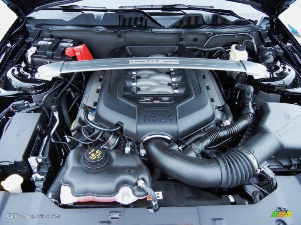 2013 Ford Mustang GT Premium Coupe 5.0 Liter DOHC 32-Valve Ti-VCT V8 Engine Photo #76944739
