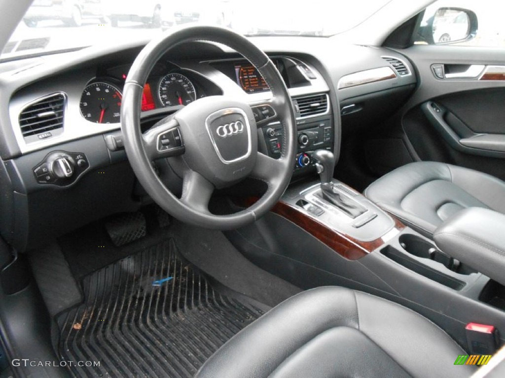 Black Interior 2010 Audi A4 2.0T quattro Sedan Photo #76944982