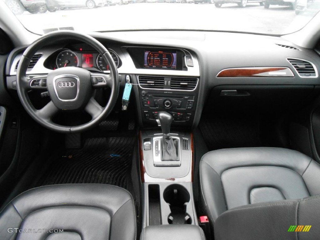 2010 Audi A4 2.0T quattro Sedan Black Dashboard Photo #76945200