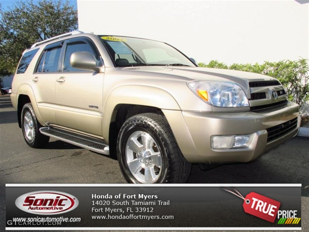 2004 4Runner Limited - Dorado Gold Pearl / Taupe photo #1